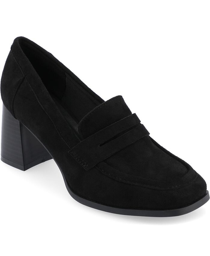 Женские туфли-лодочки Malleah Tru Comfort из пенопласта на многоуровневом каблуке Journee Collection, цвет Black
