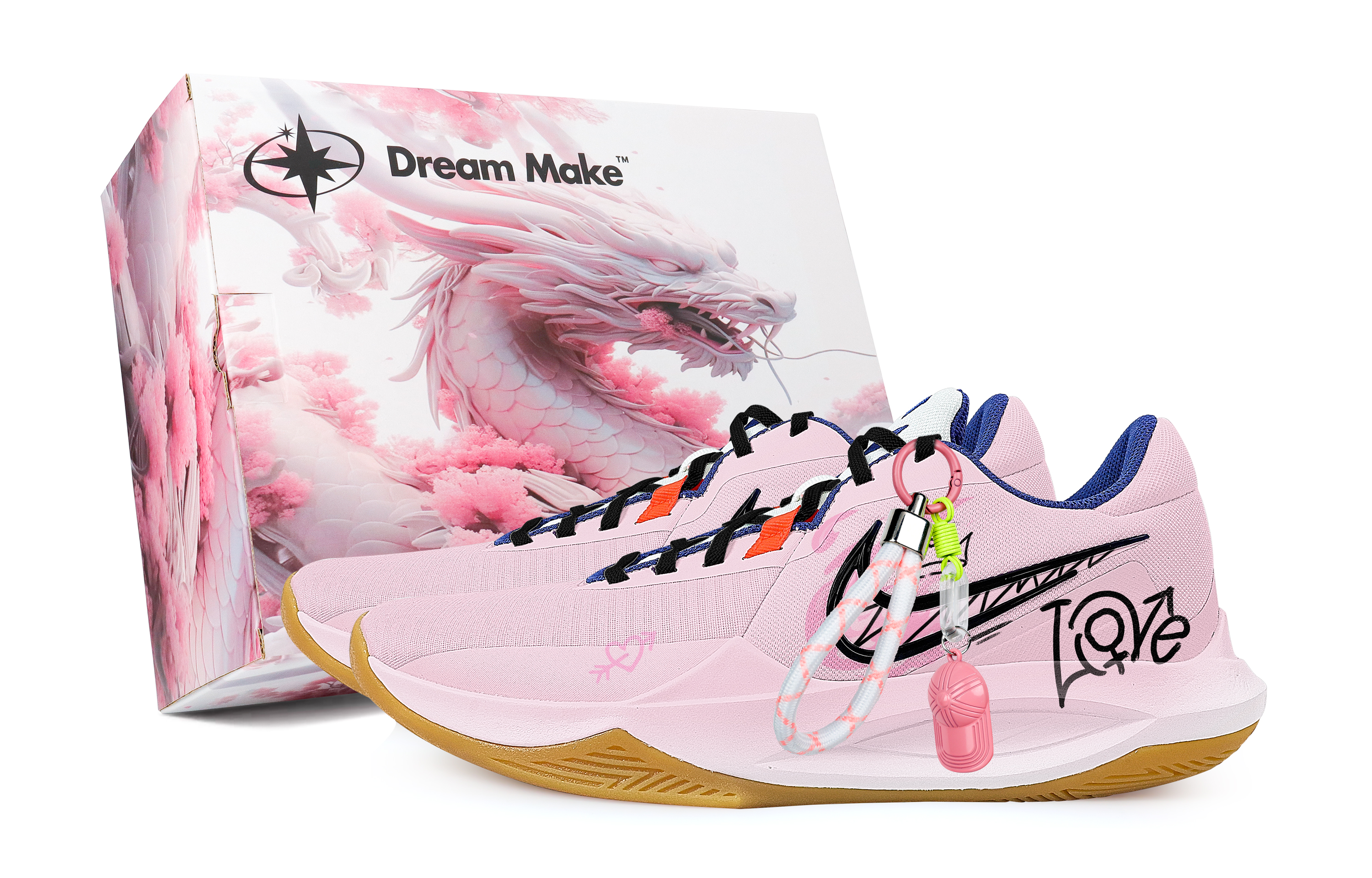 

Nike Баскетбольные кроссовки Precision 6 Heartbeat Pink Gift Box с противоскользящим покрытием, износостойкие, мужские, розовые