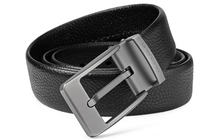 

JAGUAR Кожаный мужской ремень черный, Black