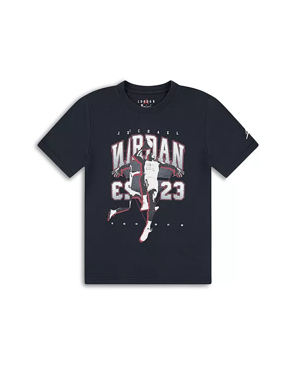 

Детская футболка с коротким рукавом - легенда для мальчиков - для больших детей Jordan, серый