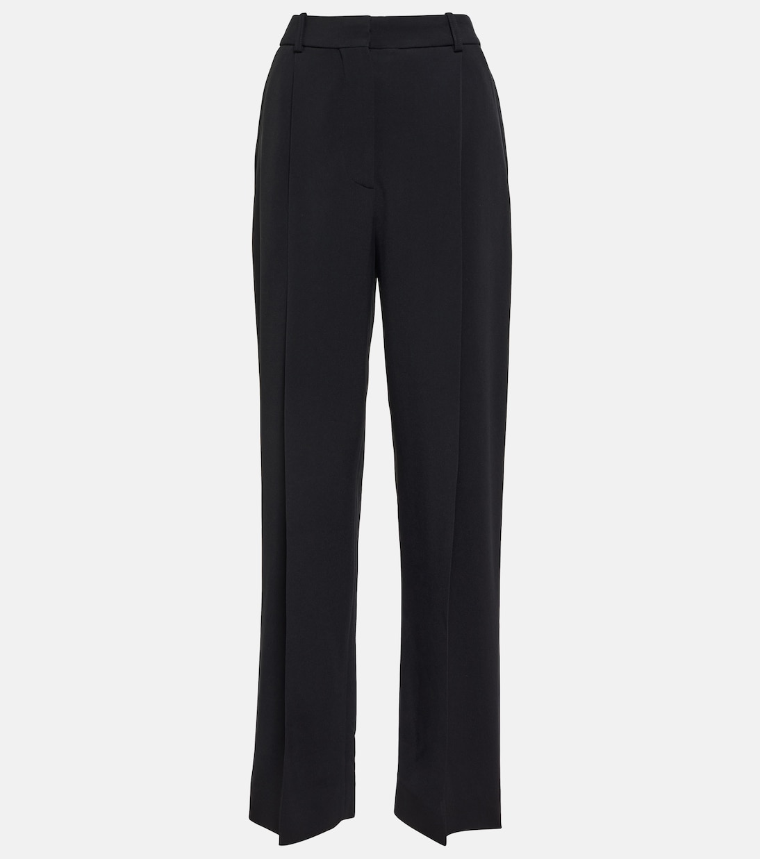 

Широкие брюки со складками Victoria Beckham, черный