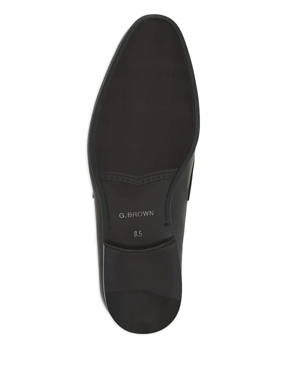 Лоферы из зернистой кожи G. Brown Shoes, черный — фото 4