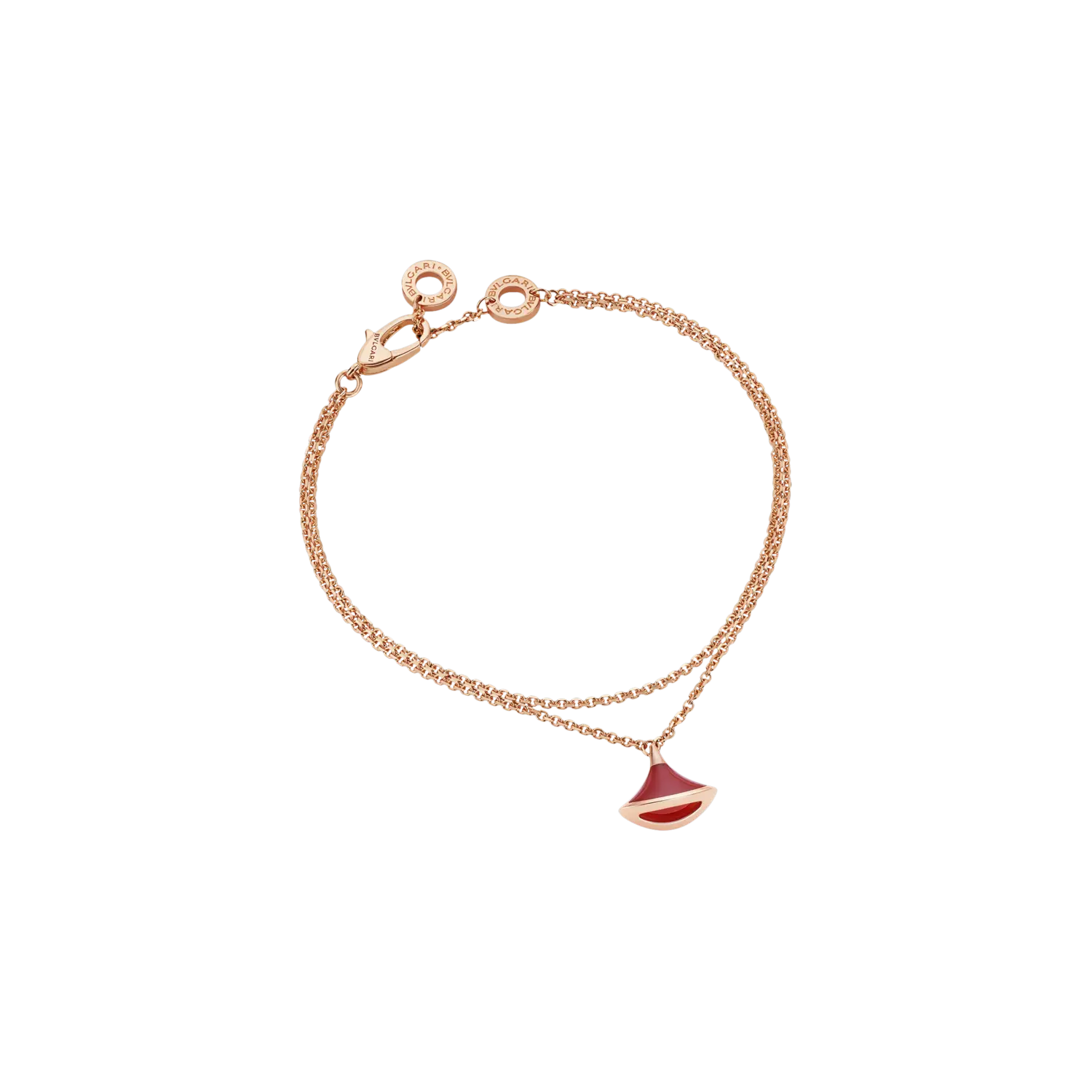 

Браслет мечты див из розового золота и сердолика Bulgari