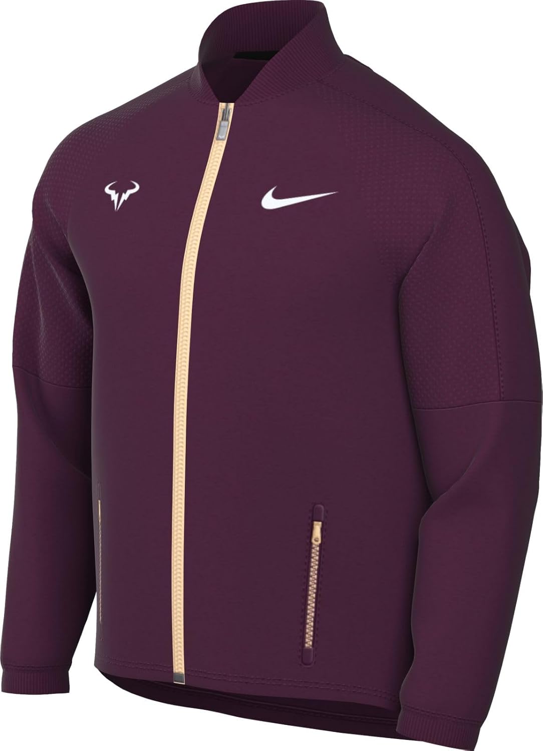 

Мужская теннисная куртка Nike Dri-FIT Rafa, Bordeaux/Ice Peach/White