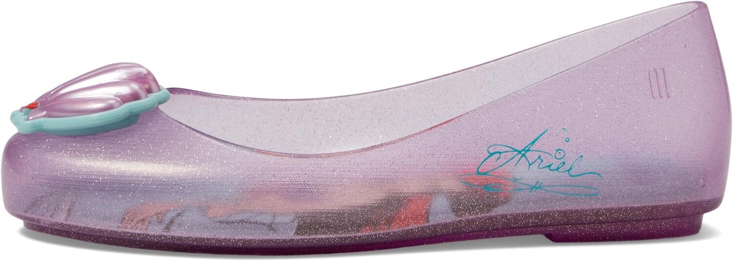 Балетки Sweet Love + Disney Princess Mini Melissa, цвет Pink/Little Mermaid — фото 4
