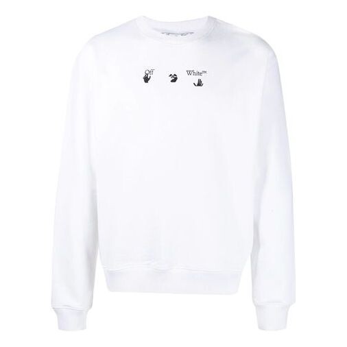 

Толстовка men's fw21 arrows pattern loose fit white Off-White, белый
