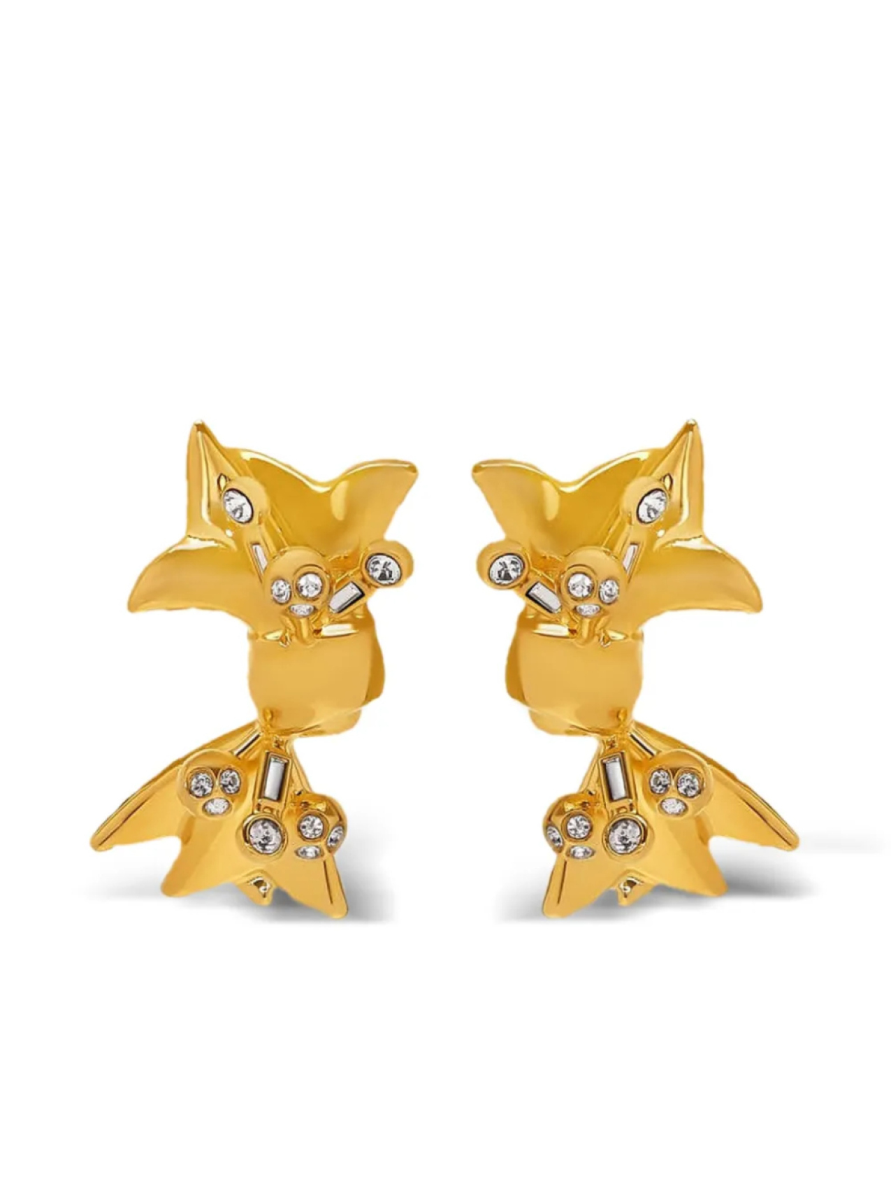 

Oscar de la Renta серьги Mill Bow, золотой