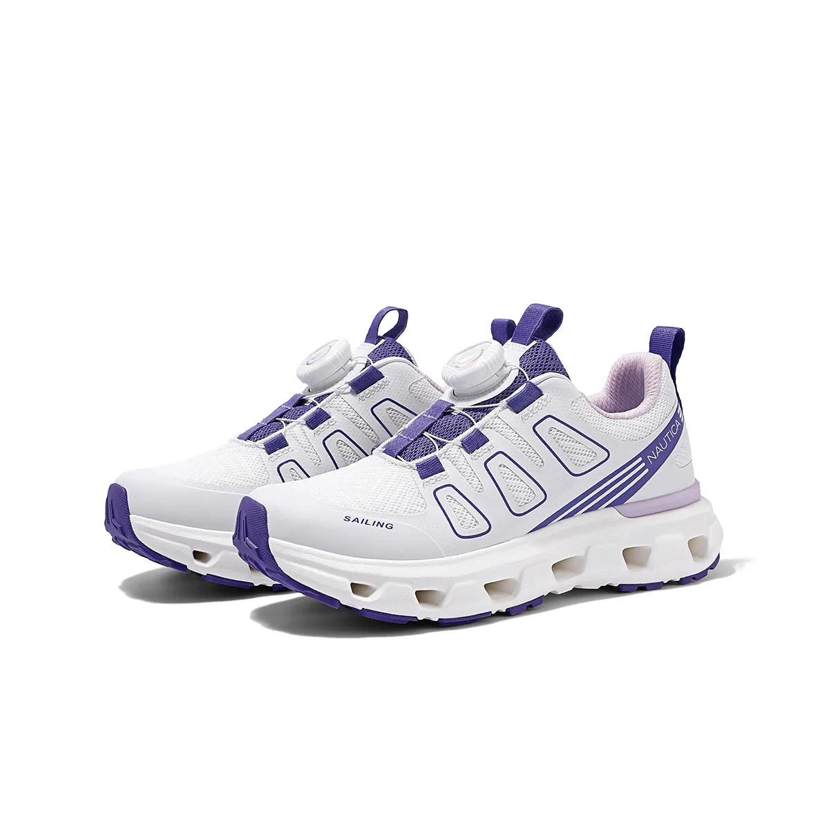 NAUTICA Детские кроссовки для бега low top мягкие фиолетовые белые — фото 3