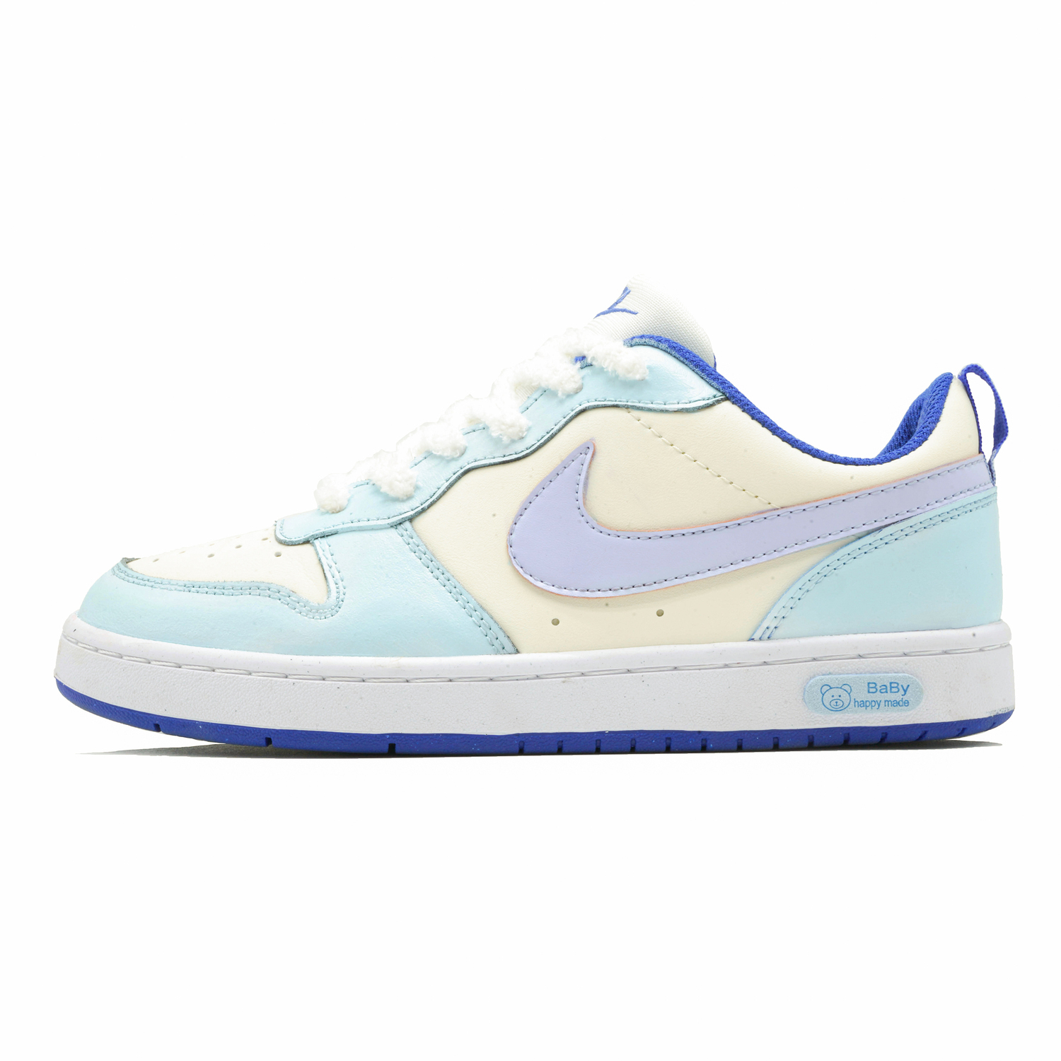 

Nike Court Borough Cushioning Low Top детские скейтборд кроссовки Light Blue для подростков
