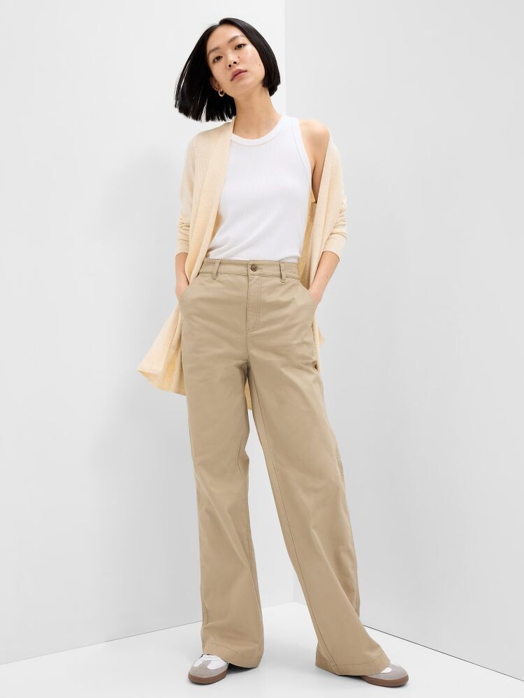 

Длинный кардиган Gap, бежевый