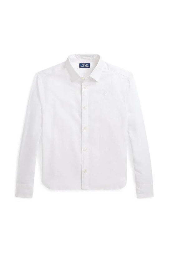 

Детская льняная рубашка Polo Ralph Lauren, белый