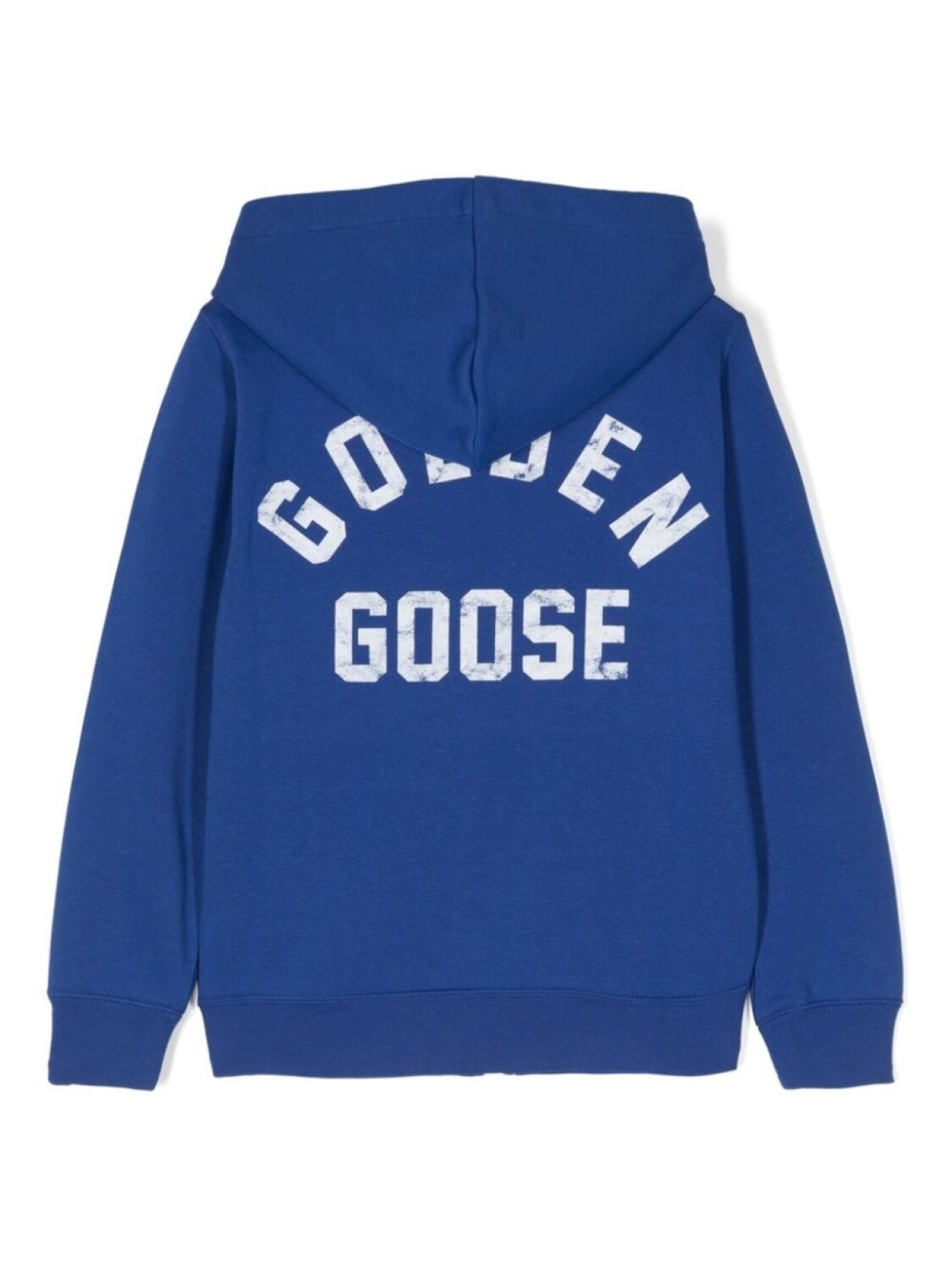 

Худи на молнии с логотипом Golden Goose Kids, синий