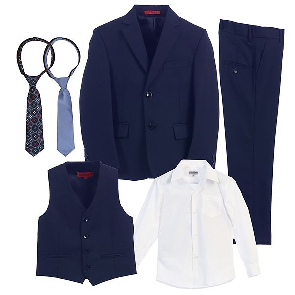 

Детский костюмный комплект из 6 предметов с рубашкой и аксессуарами Gioberti, Royal Blue