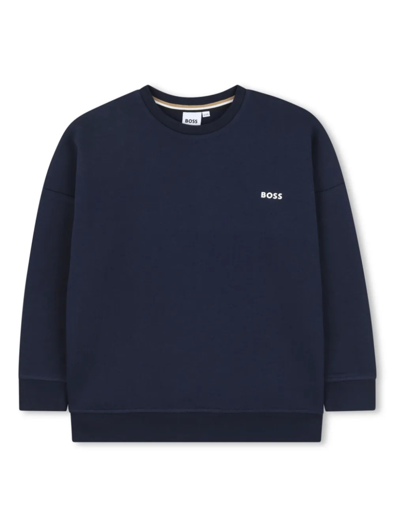 

BOSS Kidswear толстовка с круглым вырезом, синий