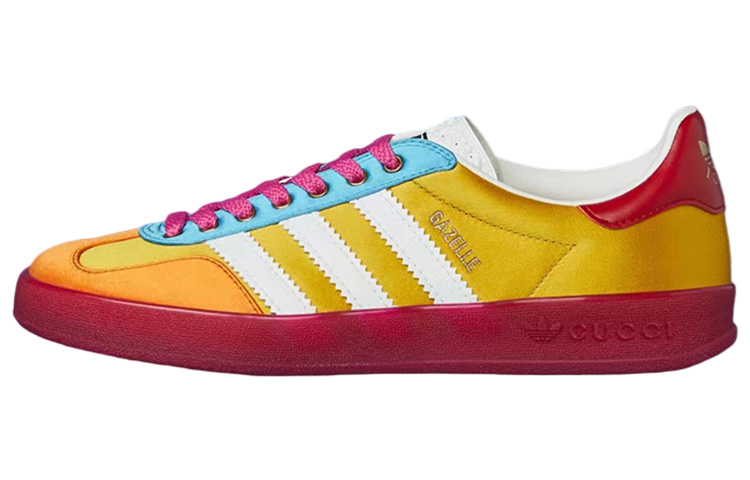 Кроссовки женские Gucci Gazelle, желтый / красный