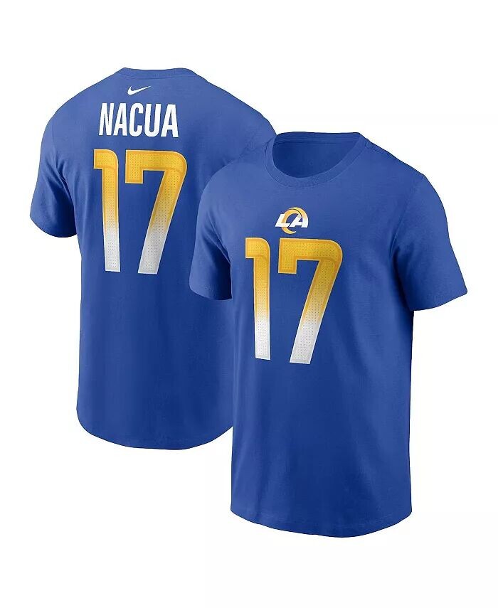 

Мужская футболка Puka Nacua Royal Los Angeles Rams с именем и номером игрока Nike
