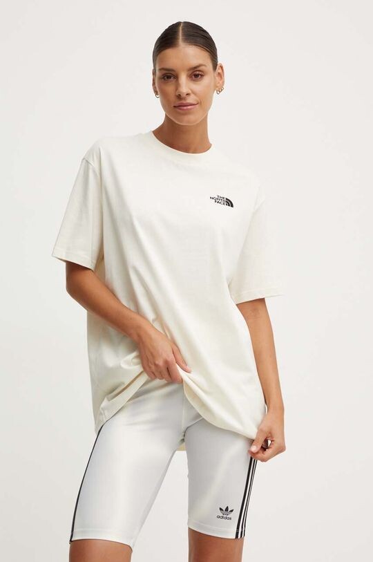 

Хлопковая футболка WS/S Essential Oversize The North Face, бежевый
