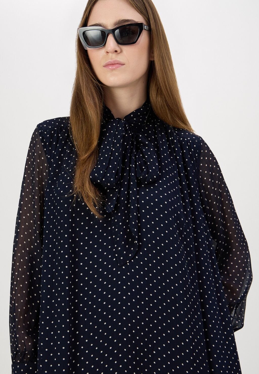 

Дневное платье BOW DRESS GANT, темно-синий