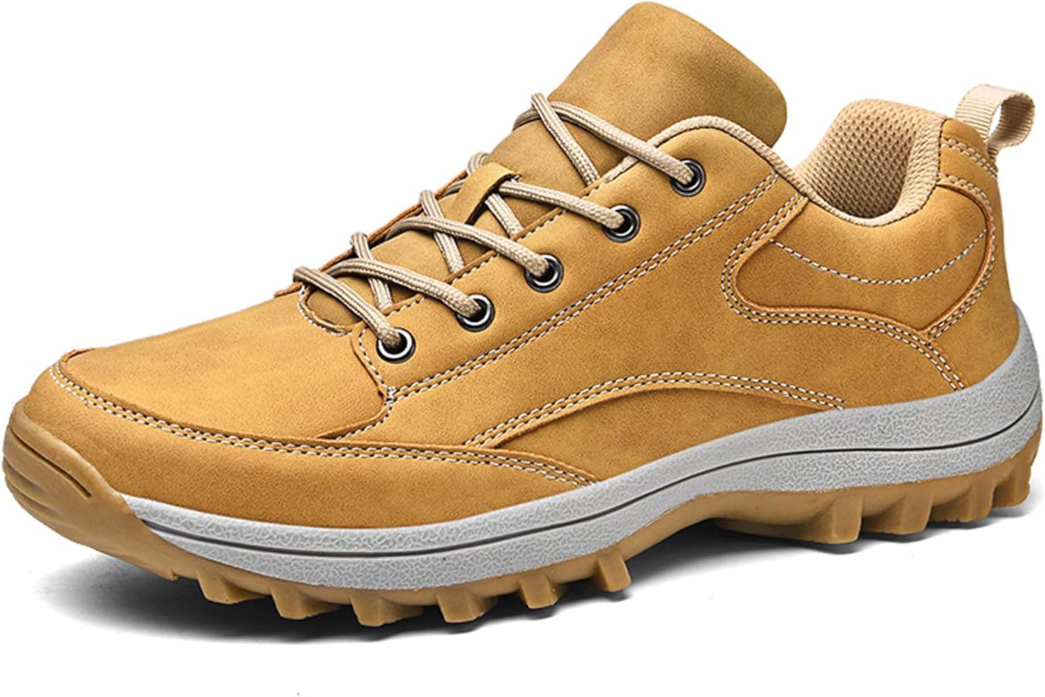 

Большие мужские походные ботинки против скольжения для активного отдыха, бега по бездорожью, кемпинга, походов, модные спортивные повседневные и прогулочные обувь Generic, коричневый