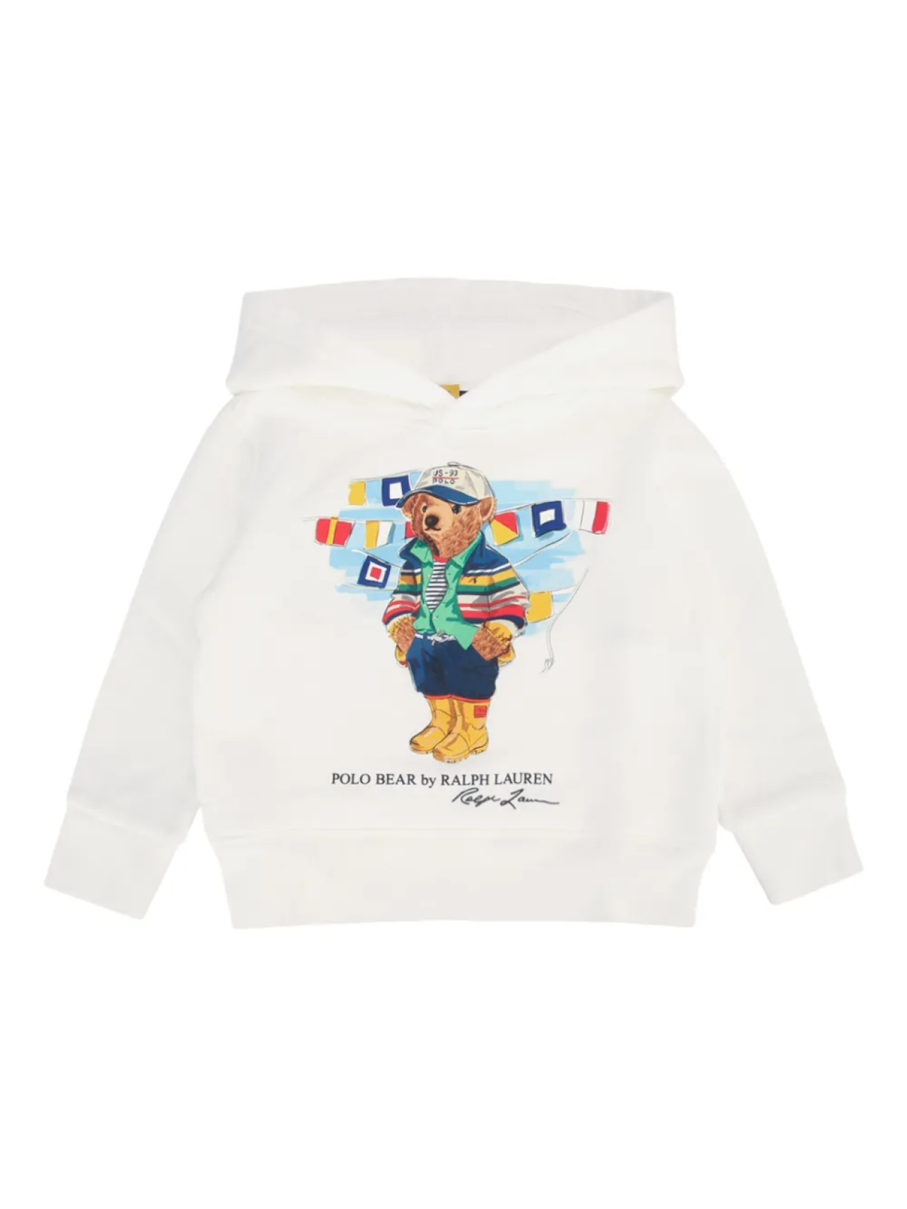 

Толстовка с капюшоном и логотипом POLO RALPH LAUREN KIDS, белый