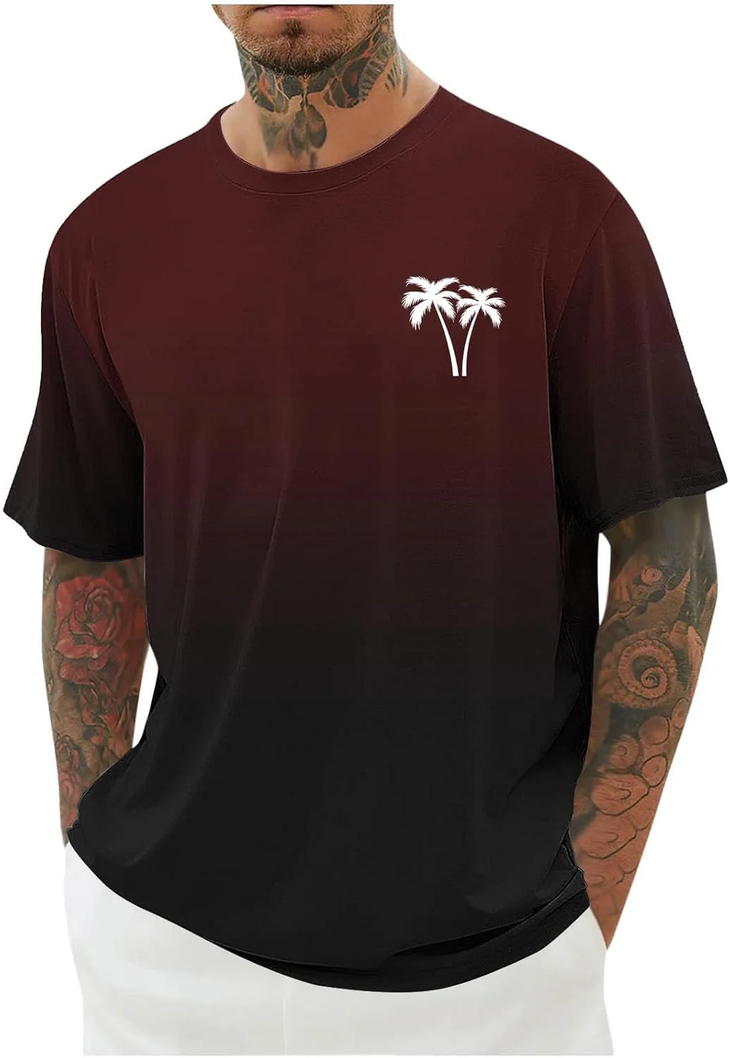 

Футболка мужская с тропическим принтом NATHGAM