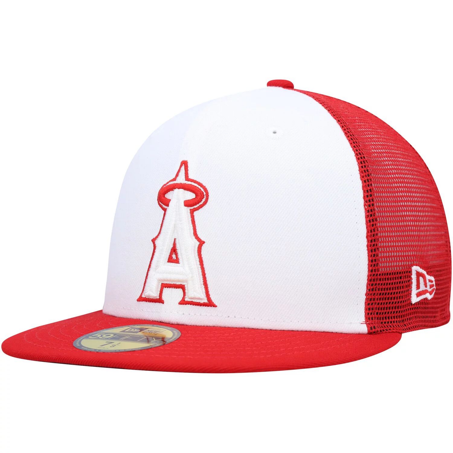 

Мужская кепка New Era красно-белая Los Angeles Angels 2023 для тренировок на поле 59FIFTY