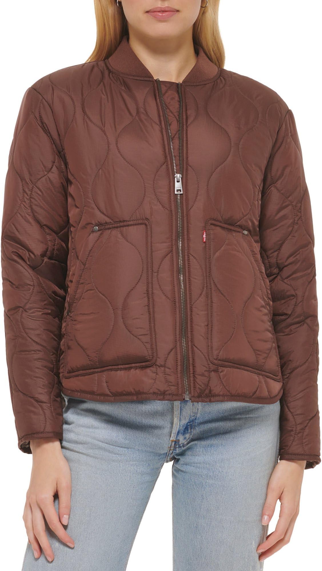 

Куртка Levi's Onion Quilted Jacket, цвет Chocolate Brown