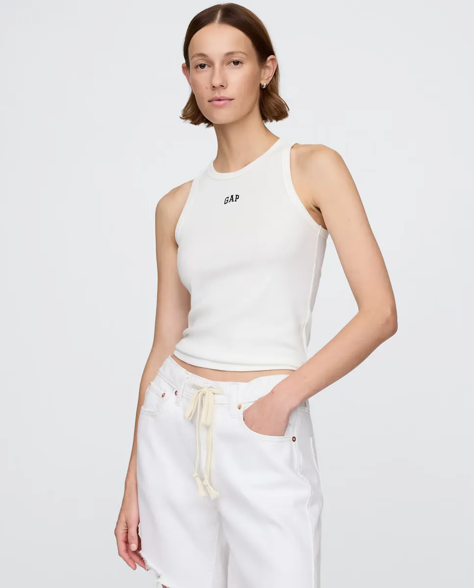 

Женская футболка с логотипом Gap, белый