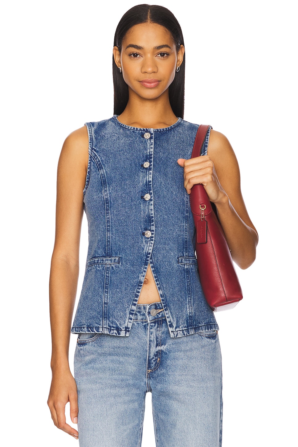 

Топ Wesley от Steve Madden, acidwash denim