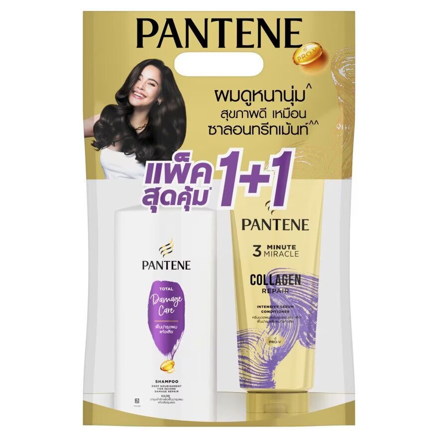 

Pantene Набор Total Damage Care (Шампунь 380 мл+Кондиционер 270 мл), Purple