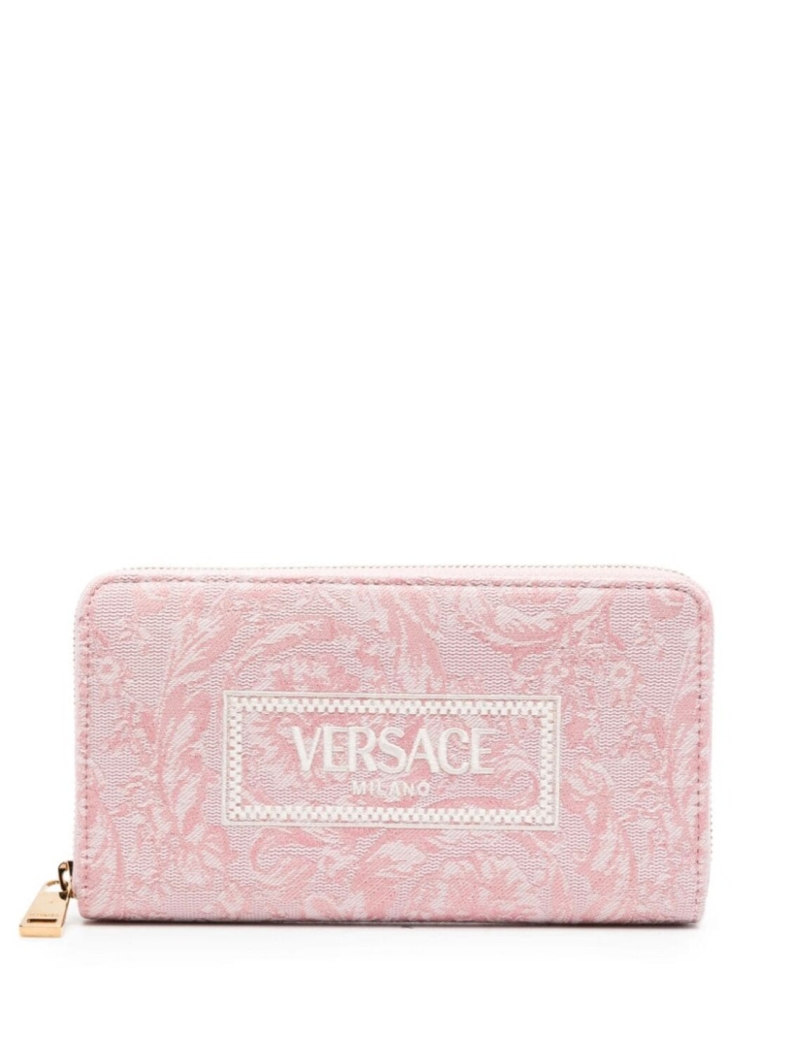 

Versace кошелек с вышитым логотипом, розовый