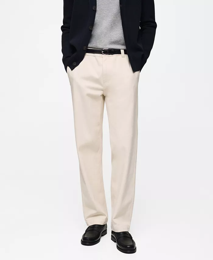 

Мужские джинсы Regular Fit MANGO, коричневый/бежевый