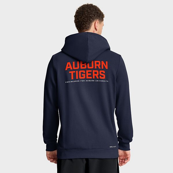 Мужская худи dri-fit с молнией navy auburn tigers 2025 sideline standard issue Nike — фото 3