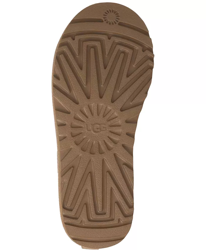 Женские классические ботильоны UGG с микро-язычком UGG, коричневый/бежевый — фото 4