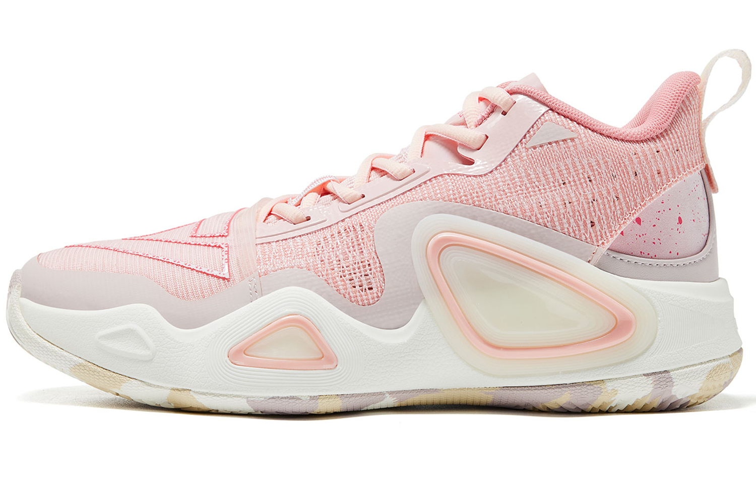 

PEAK Экстрим Треугольник 2.0 противоскользящие износостойкие баскетбольные кроссовки мидтоп женские цвет цветущий розовый