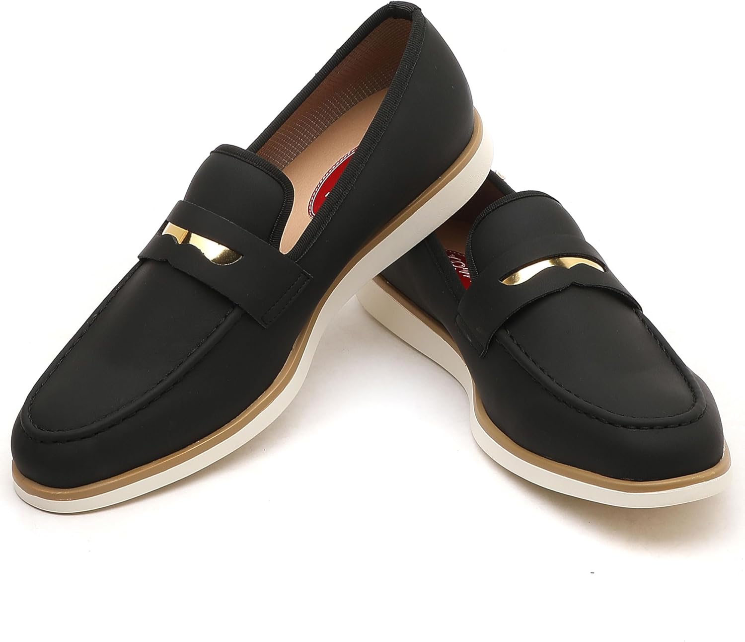 

Мужские повседневные лоферы и слипоны для ежедневных поездок, удобные хлопковые туфли, легкие, с нескользящей подошвой, пенни-туфли для мужчин Xqwfh, черный