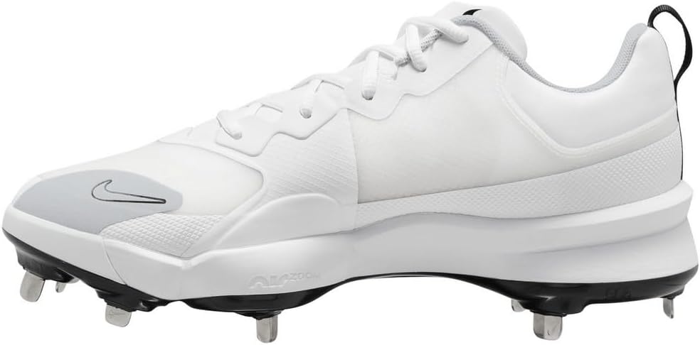 Бейсбольные бутсы Nike Force Zoom Trout 9 Pro Low для мужчин, White/Black/Pure Platinum — фото 4