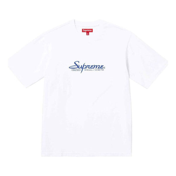 

Футболка contact s/s t-shirt 'white blue' Supreme, белый