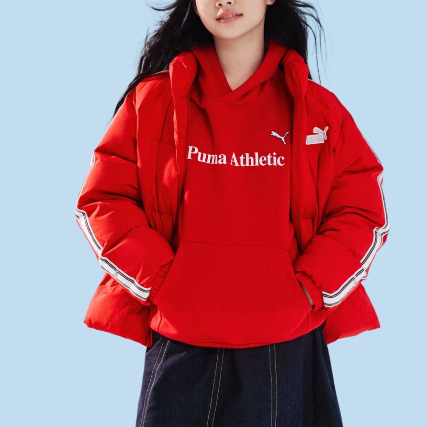 Пуховик Sportstyle Series Kids' PUMA, оранжевый — фото 2
