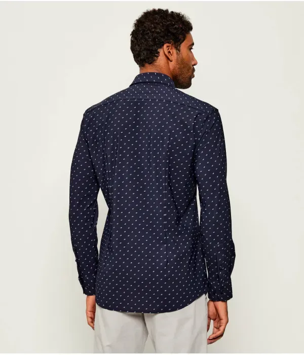 Футболка P-HANK-s-kent-C1 slim fit Boss, темно-синий — фото 4