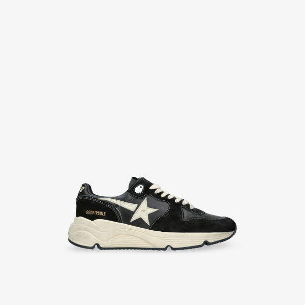 

Кроссовки кожаные Golden Goose с беговой подошвой, черный / кремовый