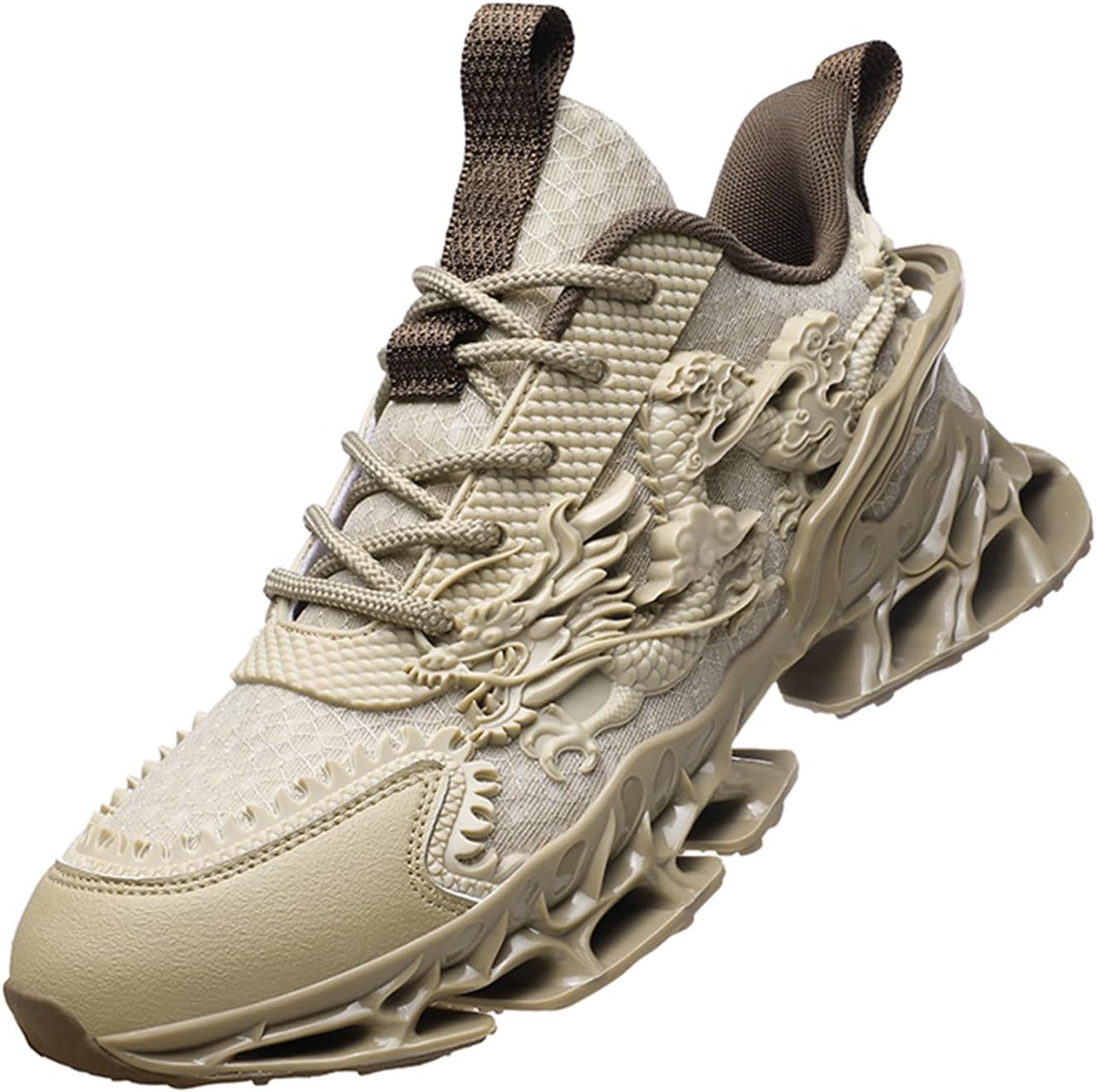 

Мужские модные кроссовки GSIGUL с лезвием, противоскользящие, для бега, тенниса и повседневной носки, Brown-08