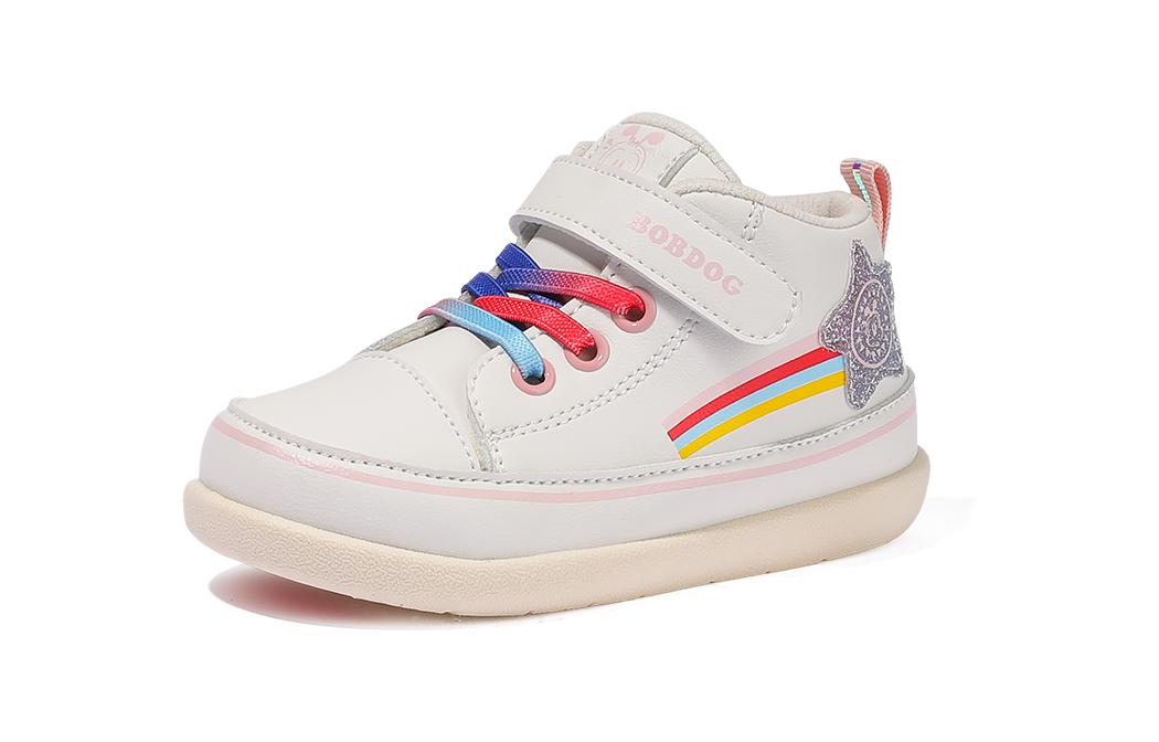 

Дышащая поддержка, низкие кроссовки для малышей BOBDOG, слоновая кость/розовый