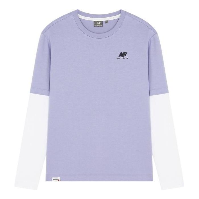 

Футболка New Balance Classic Long Sleeve Tee 'Purple White', фиолетовый