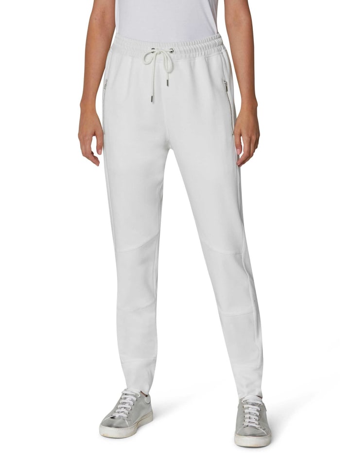 

MADELEINE Спортивные брюки с карманами на молнии, кремового цвета