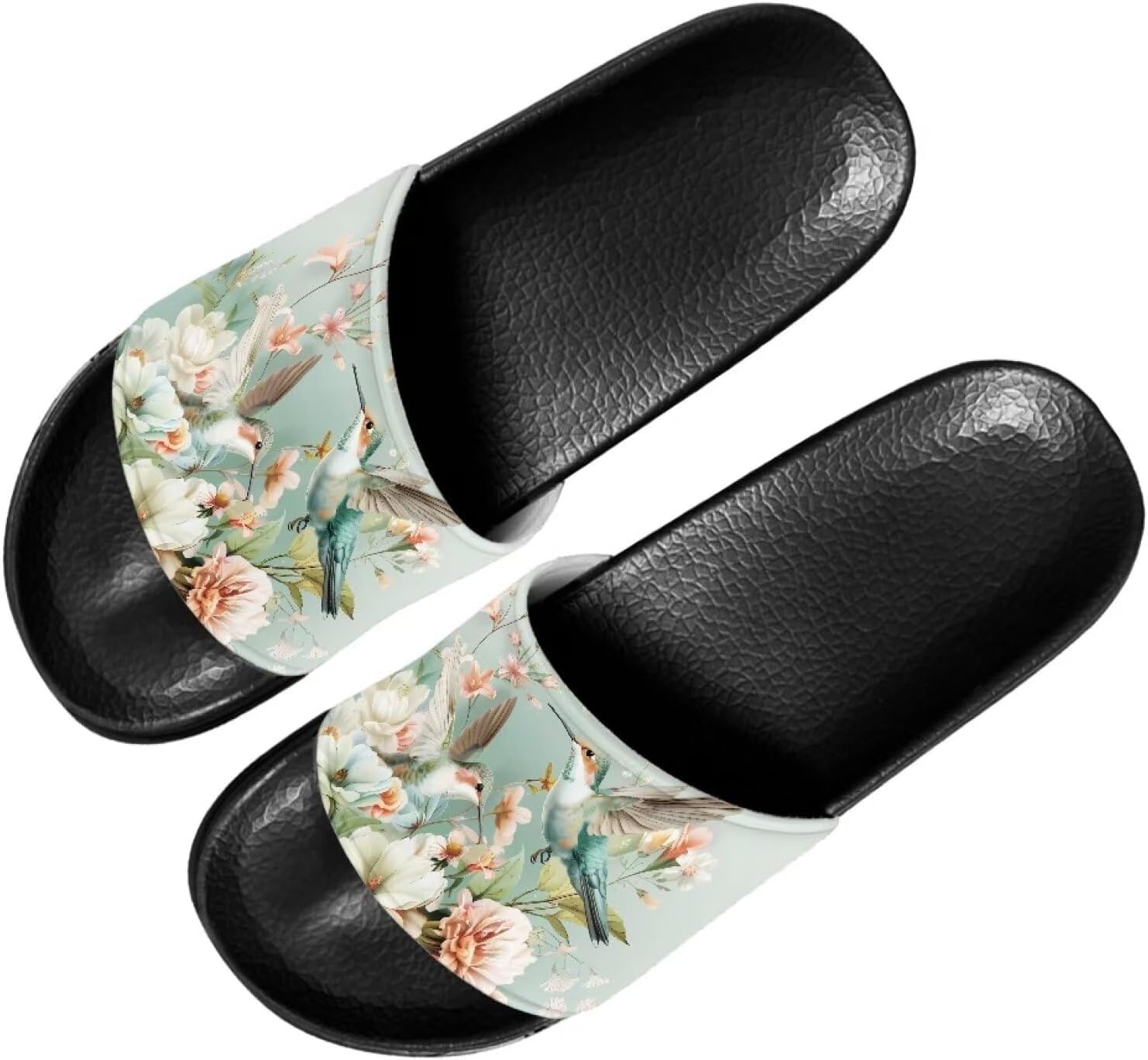 

Сандалии Forchrinse Tie Dye с принтом морской черепахи для мужчин и женщин, стильные летние тапочки с животным рисунком для дома и душа, зеленый