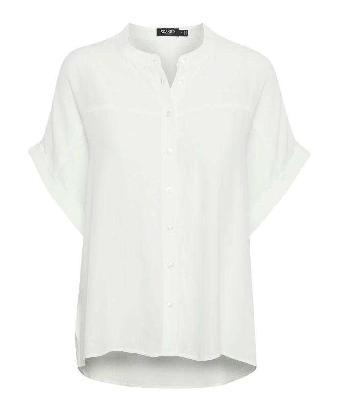 

Белая шелковая блузка с широкими рукавами Soaked In Luxury, белый