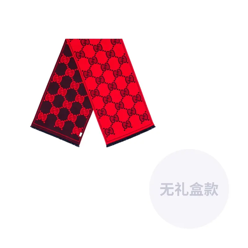 

GUCCI Вязаный шарф унисекс, Red