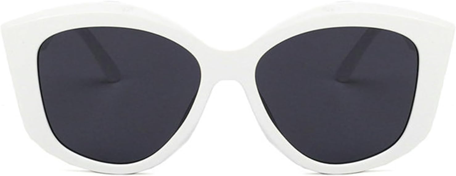 

Винтажные женские овальные солнцезащитные очки Willochra, дизайнерские солнцезащитные очки «кошачий глаз» для мужчин, очки для вождения с защитой от УФ-излучения UV400, классические черные очки, White