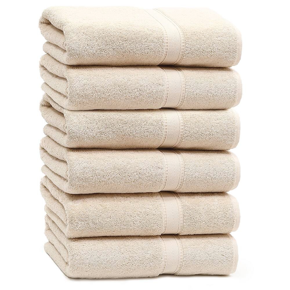 

Linum Home Textiles Набор махровых полотенец из турецкого хлопка, 6 шт., бежевый